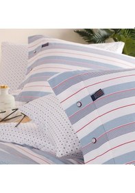 Resim Blue Marine Tek Kişilik Nevresimli Pike Takımı Aura Mavi Mavi 