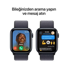 Resim Apple Watch SE 2023 40 mm Gece Yarısı Alüminyum Kasa Spor Loop Akıllı Saat Outlet (Açıklamayı Okuyunuz) 