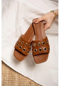 Resim Duffy Kapsül Detaylı Terlik Taba 