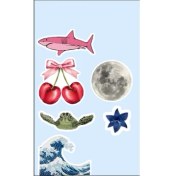 Resim Deniz & Doğa Temalı Sticker Seti (6’lı) 