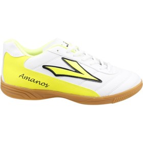 Resim Genel Markalar Erkek Beyaz Lig Amanos Futsal Voleybol Salon Spor Ayakkabı 