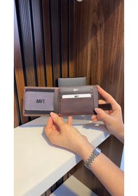 Resim Mft Leather Design Hakiki Deri Mıknatıslı Kartlık Mona 1103 Kahverengi 