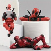 Resim 1 Deadpool PVC Action Figure - Marvel Superhero Collectible, Cool Lying Pose, Ideal for Car Dashboard & Home Decor, Indoor/Outdoor Use, Marvel 