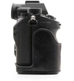 Resim MegaGear Sony Alpha A7III, A7RIII, A9 (Tek Dip) Hakiki Deri Fotoğraf Makinesi Kılıfı 