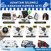 Resim Uzaktan İzlemeli Karavan Kamera Seti 4 Kameralı 500 GB Harddisk 
