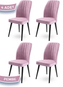 Resim Canisa Concept Platinum Serisi Geniş Oturum Alanlı 1.sınıf 4 Adet Sandalye / Renk Hardal Ayaklar Siyah 