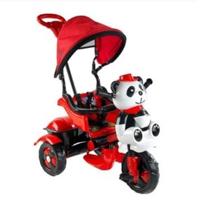 Resim Genel Markalar Babyhope 127 Little Panda 3 Tekerli Kontrollü Bisiklet Kırmızı-siyah 