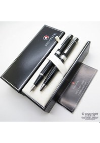 Resim Sheaffer 300 Siyah Dolma Kalem + Tükenmez Kalem Seti İsme Özel 