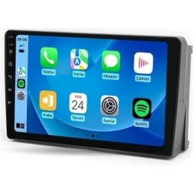 Resim Ford C-max 2004-2007 Fanlı 8gb Ram 64gb Hafıza Carplay Kamera Android Multimedya 9" 