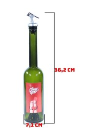 Resim Sevgililer Günü Konseptli Sosluk Siyah 500 Ml Akıtıcılı Share The Love Koyu Yeşil 
