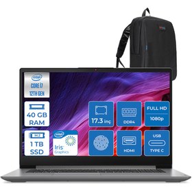 Resim Lenovo Ideapad 3 17IAU7 82RL00DTTX I7 1255U 40GB 1tb SSD Intel® Iris® Xe Graphics Windows 11 Pro 17.3\ Fhd IPS Taşınabilir Bilgisayar 82RL00DTTXP14 + Zettaçanta 