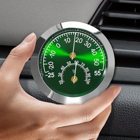 Resim Araba/Araba İçin, Otomotiv İç Dekorasyonları, Buling 2'si 1 Arada Sıcaklık ve Nem Ölçer Süs, Nem Ölçer Kolye, İç Modifikasyon, 5Cm/1.96Inç Pusula, Odalar ve Arabalar için Uygun. 