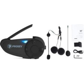 Resim Ebakbak Motosiklet Suya Dayanıklı Mp3 ve Radyo Dinleme Bluetooth 5.0 Bağlantılı Motor Intercom 