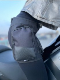 Resim Motobros Yazısız Motosiklet Bacak Bel Çantası 