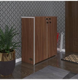 Resim Kenzlife Ayakkabılık Ayakkabı Dolabı Kilitli Gutan Cvz 080 70 32 Kapaklı Ofis Dolabı 