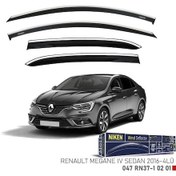 Resim Renault Megane 4 Sedan Niken Kromlu Cam Rüzgarlığı 4lü Set 2016 ve Üstü 