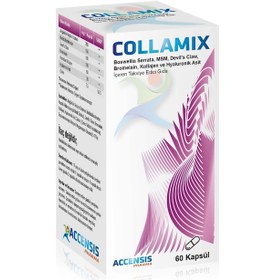 Resim Accensis Pharma Collamix Kolajen ve Hyalüronik Asit İçeren Takviye Edici Gıda 60 Kapsül 