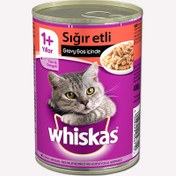 Resim Whiskas Sığır Etli Konserve Kedi Maması 400 gr 
