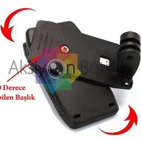 Resim Aksiyon Kamera - 360 Derece Dönebilen Klips Kelepçe 