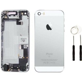 Resim İphone 5G Dolu Kasa Beyaz (Tamir Seti Hediyeli) 