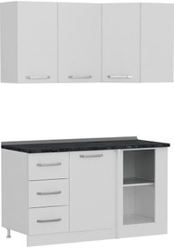 Resim Minar 145cm Köşe Mutfak Dolabı - Beyaz K145-b2 