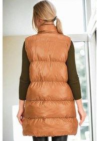 Resim Z6729 Dewberry Hk Style Bayan Yelek-camel-1 Camel-1 