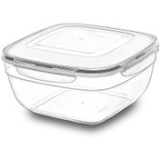 Resim Plastart Fresh Box Kare Saklama Kabı - 4000 ml 