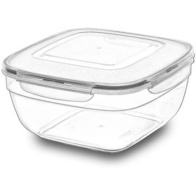 Resim Plastart Fresh Box Kare Saklama Kabı - 4000 ml 