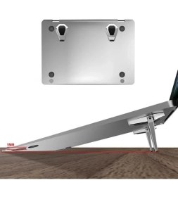 Resim Mini Laptop Standı Masaüstü Laptop Tutucu Laptop Standı Portatif Yapışkanlı Laptop Standı Set 