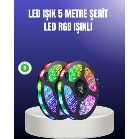 Resim Enerji Tasarruflu Rgb Şerit LED 5 Metre 