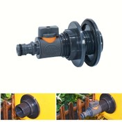 Resim 1 Ağır Hizmet Tipi IBC Tank Adaptörü - Sızdırmaz Boru Bağlantısı, EU/ABD Standart NPT/Diştan Bağlantı, Yağmur Su Toplama ve Bahçe Sulama Sistemleri İçin - Dayanıklı Siyah Plastik Yapı, Uzun Ömürlü Malzeme 