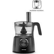 Resim Kuvvetli ve Şık 2845H Blender, Hazneli Mutfak Robotu, Siyah ve Beyaz Renk Seçenekleri 