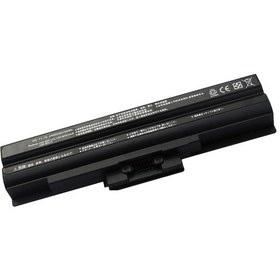 Resim Sony Uyumlu Vaio Pcg-7183L. Pcg-7184L. Pcg-7186M Batarya Pil Siyah Batte 