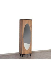 Resim Yön Portmano Ayakkabılık Ceviz - Beyaz 