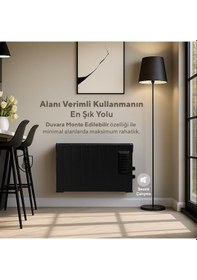 Resim Kumtel Siyah Fanlı Konvektör Isıtıcı 2500w Hc-2952 