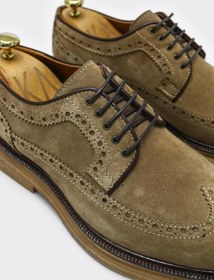 Resim Casual Ayakkabı Out-KAX8514W - Haki Süet-Kahve Bambi / 4 