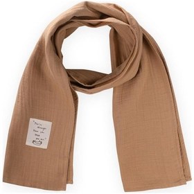 Resim Cigit Organik Müslin Çocuk Fular 25x140 Cm Camel Camel 