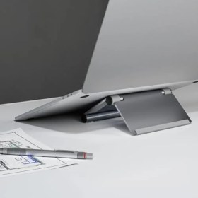 Resim Laptop/tablet/telefon Standı Yüksekliği Ayarlanabilir Katlanabilir Minimal Taşınabilir Işlevsel Dikey Stand 