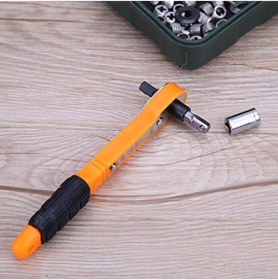 Resim Çokuygunuz 22 Parça Lokma Tornavida Vidalama Cırcır Seti Şarjlı Matkap Ucu 