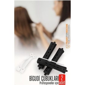 Resim Skygo Saç Bigudisi – 2 li Saç Bukle Şekillendirme Seti - Lastikli - Profesyonel 