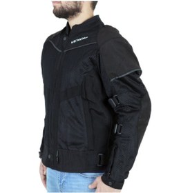 Resim Venom Rock Cordura Erkek Motosiklet Ceketi Fileli Yazlık Motorcu Montu 
