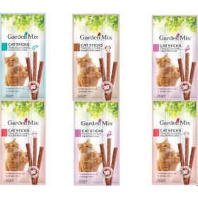 Resim Gardenmix Karışık Kedi Stick Ödül 3*5g X 6 ADET 
