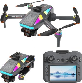 Resim Airvolt S5 Pro Katlanabilir Drone Fpv Mobil Takip, Akrobatik Uçuş, Brushless Motor 50X Zoom,ıçerik Üretimi (Çantalı) 
