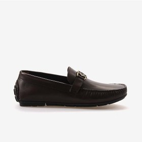 Resim Mocassini Tokalı Erkek Loafer M584 Kahverengi 