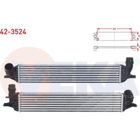 Resim Genel Markalar Turbo Radyatoru (INTERCOOLER) Renault Laguna Iıı 2.0 Dcı - 2.0i 16v A-t 2007- 
