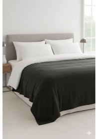 Resim Peluş Tek Kişilik Battaniye Welsoft Battaniye Tv Battaniyesi Polar Battaniye Süper Yumuşak Antrasit 