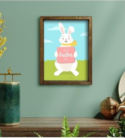 Resim Bk Gift Paskalya Bayramı Doğal Masif Ahşap Çerçeveli Tablo 30X40C (551029539) 