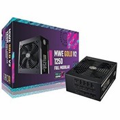 Resim Cooler Master MWE V2 1250 W 80+ Altın Modüler Güç Kaynağı 