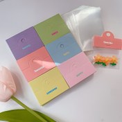 Resim 100 adet Renkli DIY Takı Ambalaj Kartları - Saç Aksesuarları, Boncuklar ve El Sanatları Malzemeleri için Sevimli ve Çekici Etiketler, Çeşitli Renkler (Pembe, Sarı, Yeşil, Mavi, Mor, Turuncu), 6.4cm x 5.0cm Kartlar ve 5.99cm x 9.5cm Çantalar, El Sanatları Sergileri, Partiler ve Hediyeler için Mükemmel, Takı Yapımı Malzemeleri 