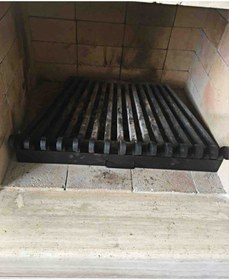 Resim Döküm Izgara Şömine Izgarası 70 Cm X 46 Cm.X 46 Cm 15 Li Izgara Küllüklü 